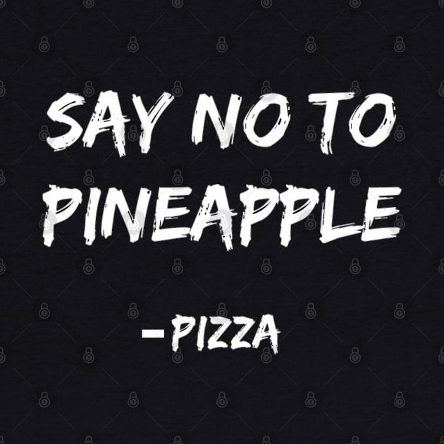 Funny pineapple on pizza by amitsurti